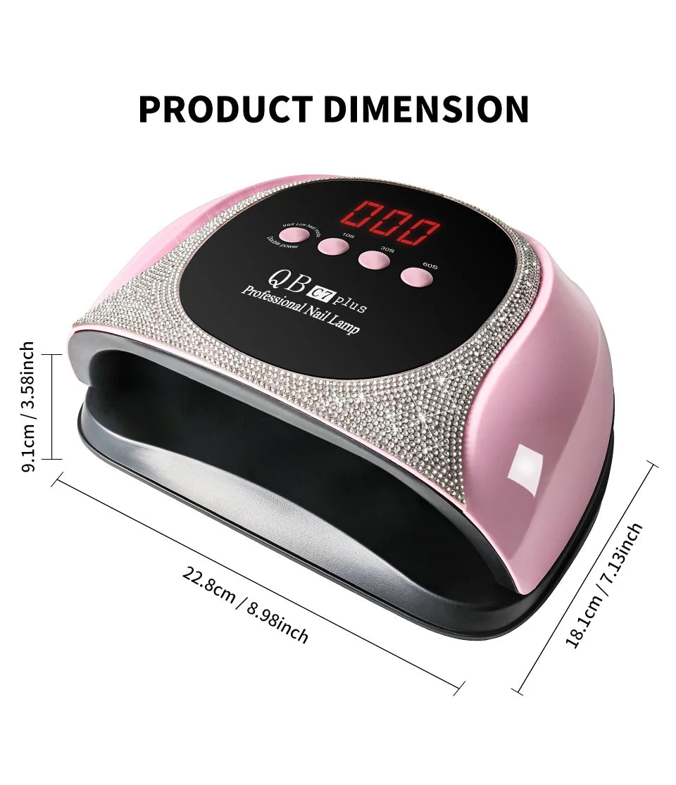 57-LED UV/LED Gel Nail Lamp with LCD Timer, Quick-Dry Curing Light for Gel and Acrylic Manicures