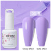 Top & Base 15ml (0.5 fl oz) Gel Nail Polish – Semi-Permanent UV/LED Soak-Off Base Coat and Top Coat, Long-Lasting Manicure