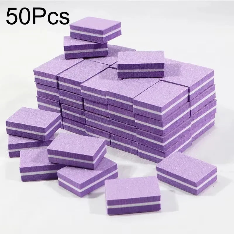 Mini Nail Buffing & Sanding Blocks - 10-100 Pc Pack Nail Buffer Files for Manicure, Pedicure & Nail Art
