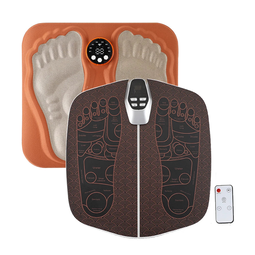 3D Foot Massage Mat – Electric EMS Leg Massager Pad, USB Rechargeable for Blood Circulation, Edema Relief & Muscle Relaxation