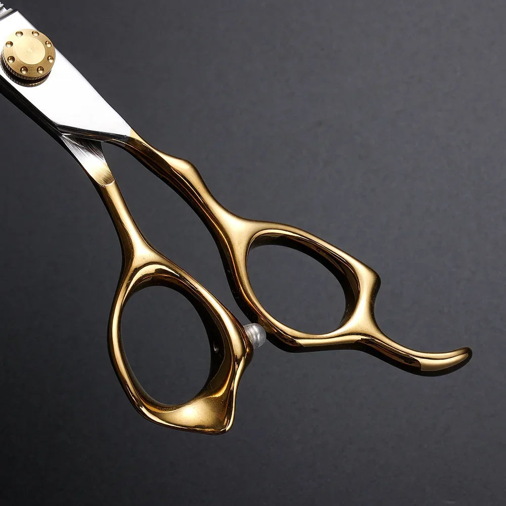 6.0-Inch (15 cm) Stainless Steel Hairdressing Scissors – Adjustable Thinning & Cutting Shears, Pro Salon Barber Styling Tool