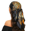 Square Satin Foulard Scarf 90 x 90 cm (35 x 35 in) Neckerchief Bandana Hijab for Women