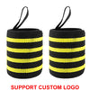 1 Pair Extra Strength Wrist Wraps Weight Lifting Wrist Support Braces for Gym Training Custom Logo