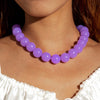 Bohemian Round Beaded Pendant Necklace for Women — Adjustable Colorful Geometric Party Jewelry Gift