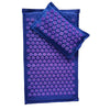 Acupressure Spike Mat Set 74 x 44 cm (29 x 17 in) with Pillow & Carry Bag – Natural Linen Buckwheat Massage Mat for Yoga & Pain Relief