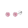 2-Pack Stainless Steel Heart & Moon Screw-Back Stud Earrings for Tragus & Cartilage Piercing, Silver