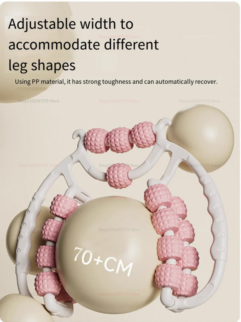 360° Leg Massager Roller – Thigh & Calf Clamp Foam Roller for Slimming and Muscle Relief