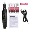 Electric Nail Drill Kit - Portable Professional Manicure & Pedicure Nail Sander, 20,000 RPM, 6 Bits & 6 Sand Bands