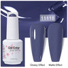 Top & Base 15ml (0.5 fl oz) Gel Nail Polish – Semi-Permanent UV/LED Soak-Off Base Coat and Top Coat, Long-Lasting Manicure