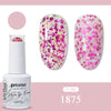 Glitter Gel Nail Polish 15ml Soak-Off UV/LED Base & Top Coat, 321 Colors