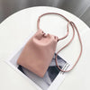 Women's Mini Drawstring Bucket Crossbody Bag - Candy Color Phone Shoulder Purse