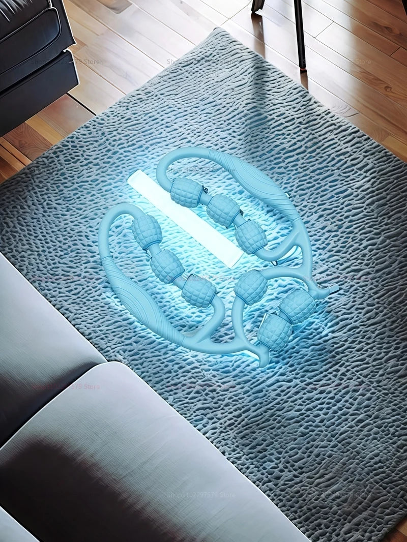 360° Leg Massager Roller – Thigh & Calf Clamp Foam Roller for Slimming and Muscle Relief