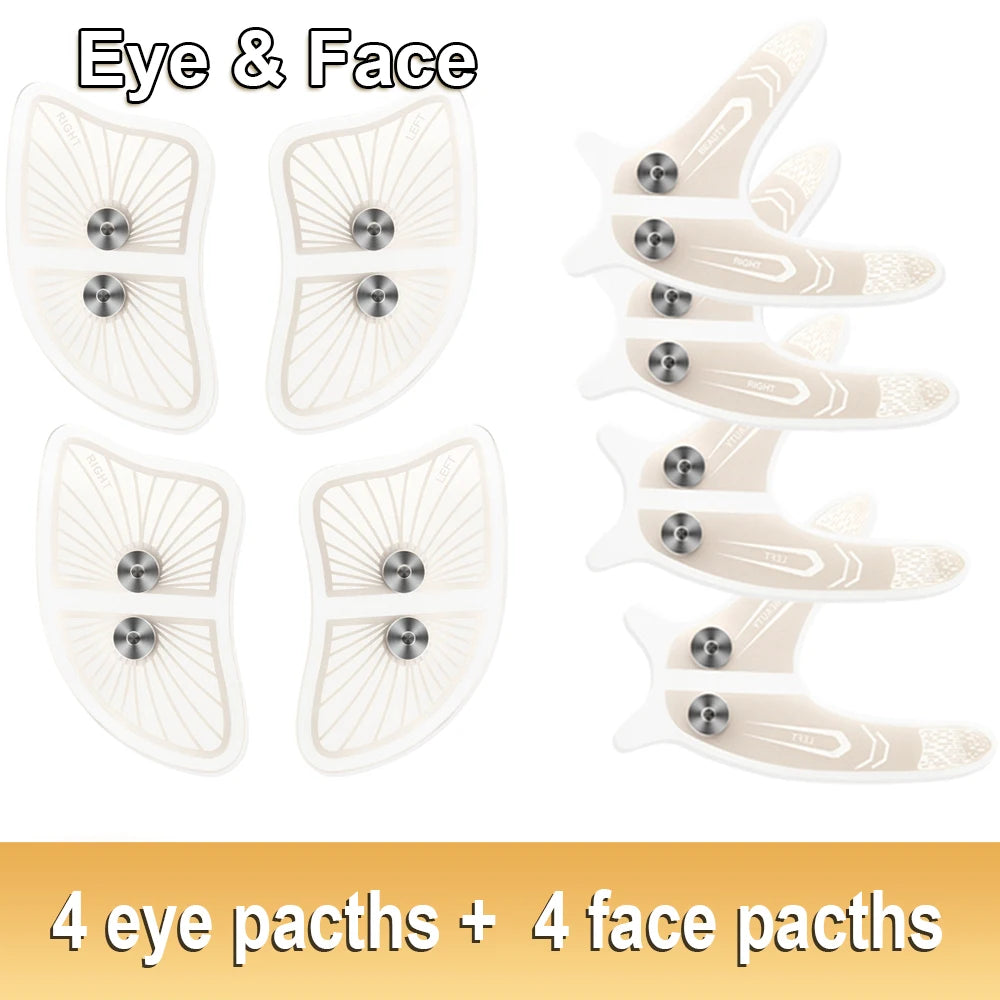 EMS Facial & Eye Massager - Electric Muscle Stimulator for Face Lifting, Wrinkle Reduction & Fatigue Relief