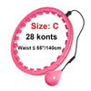 Adjustable Weighted Massage Hula Hoop with Detachable Links – Fitness Hoop for Weight Loss & Core Workout