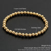 Stackable Stainless Steel Beaded Bracelet – Unisex 2mm/5mm/8mm Ball Beads, Gold & Silver