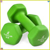 Set of 2 Neoprene Dumbbells 4 lb (1.8 kg) - Non-Slip Hex Pair for Home Gym & Strength Training