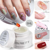 Clear Non-Sticky Hand Extension Gel 15ml (0.51 fl oz) 3D Sculpting & Carving Solid Hard Gel for Fake Nails