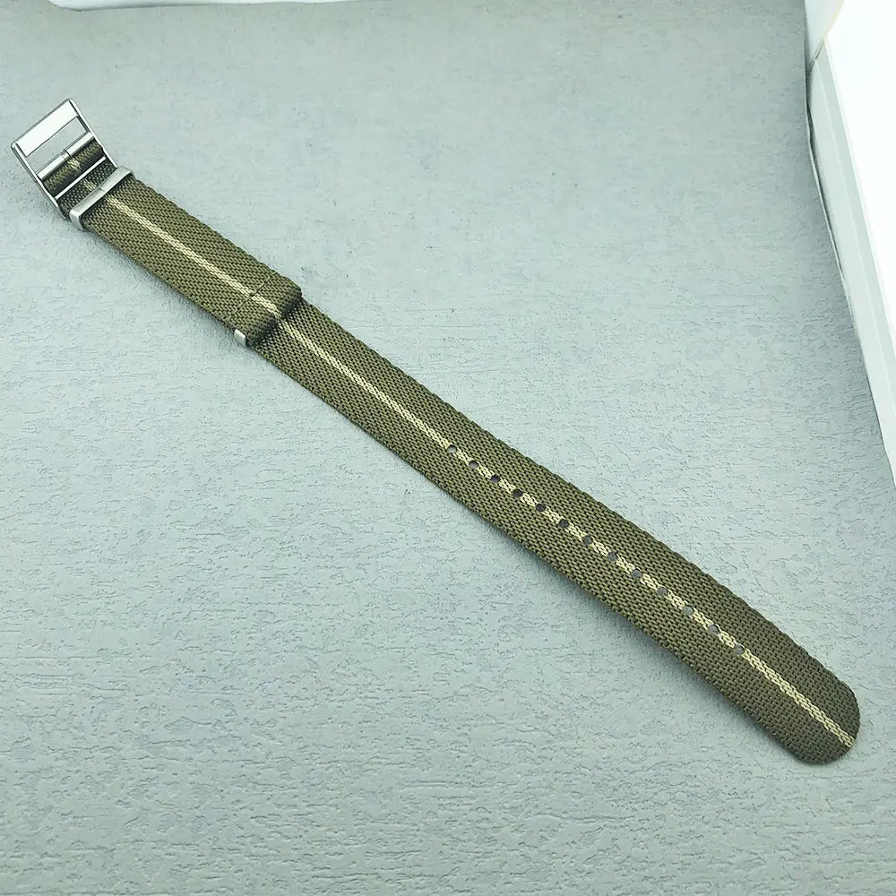 40mm Vintage 316L Stainless Steel Watch Case — 10BAR (100m/330ft) Water-Resistant, 20mm Nylon Strap Compatible, Fits Mechanical Movements