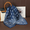 Luxury Satin Square Scarf 70 x 70 cm (27.6 x 27.6 in) – Silk-Feel Polyester Shawl Hijab Neckerchief Hair Ribbon Headband Bandana