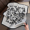 Polyester Satin-Look Square Scarf 70 x 70 cm (27.6 x 27.6 in), Cat Print Headscarf, Neck Wrap, Bandana for Women
