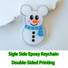 Personalized Acrylic Pet Photo Keychain - Custom Cat & Dog ID Charm, Holographic Name Tag