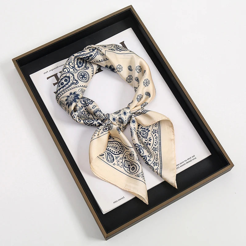 Luxury Satin-Look Square Scarf 70 x 70 cm (27.6 x 27.6 in) – Women's Hijab, Neck & Hair Wrap