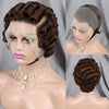 Chocolate Brown 13x4 Transparent Lace Front Short Bob Loose Wave Pixie Cut Remy Human Hair Wig