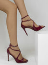 Women's Summer High Heel Open-Toe Sandals – Thin Heels Party Dance Shoes, EU 34–48 (8cm+ Heel)