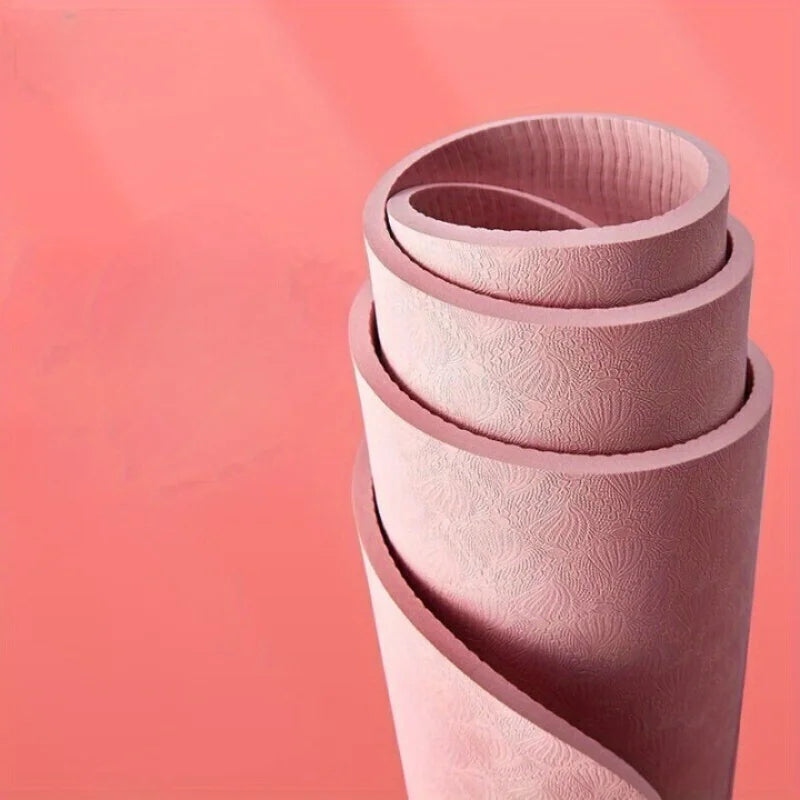 72 x 31 in (183 x 79 cm) Thickened Anti-Slip Shock-Absorbing Yoga Mat - Soundproof Fitness Mat for Indoor Exercise