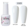 Red Semi-Permanent UV Gel Nail Polish 15ml (0.5 fl oz) Top & Base Hybrid