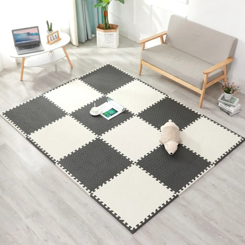 EVA Foam Interlocking Floor Tiles 30 x 30 cm (11.8 x 11.8 in) – 1–16 pcs Non-Slip Leaf-Grain Gym, Yoga & Play Mat