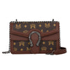 Printed Chain Shoulder Bag for Women - Small Square Crossbody Purse for Travel & Daily Use