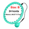 Adjustable Weighted Massage Hula Hoop with Detachable Links – Fitness Hoop for Weight Loss & Core Workout