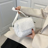 Plush Faux Fur Crossbody Shoulder Bag for Women, Small Fluffy Lambswool Winter Handbag