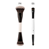 Dual-Ended Foundation & Face Brush for Liquid, Cream & Powder — Blush, Contour, Concealer & Eyeshadow