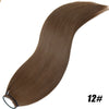 24-Inch (61 cm) Synthetic Braided Ponytail Extension – Black Long Straight Hairpiece with Elastic Band