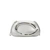 Women's PU Leather Metal-Handle Clutch — Removable Strap Crossbody Evening Bag for Wedding & Party