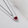 Heart and Sword Couple Necklace Set - Vintage Pendant Collarbone Chain for Women, Couples Gift