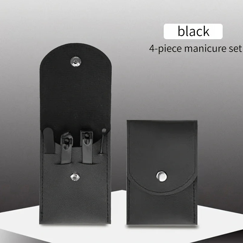 Black & Red Nail Clipper Set – Stainless Steel Manicure & Pedicure Tool Kit, Multi-Pack (4/7/10/12/16/18/24 Sets)