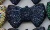 Rhinestone Bow Evening Clutch Minaudiere - Sparkling Bridal Wedding Bag 18 cm (7.1 in) with Chain