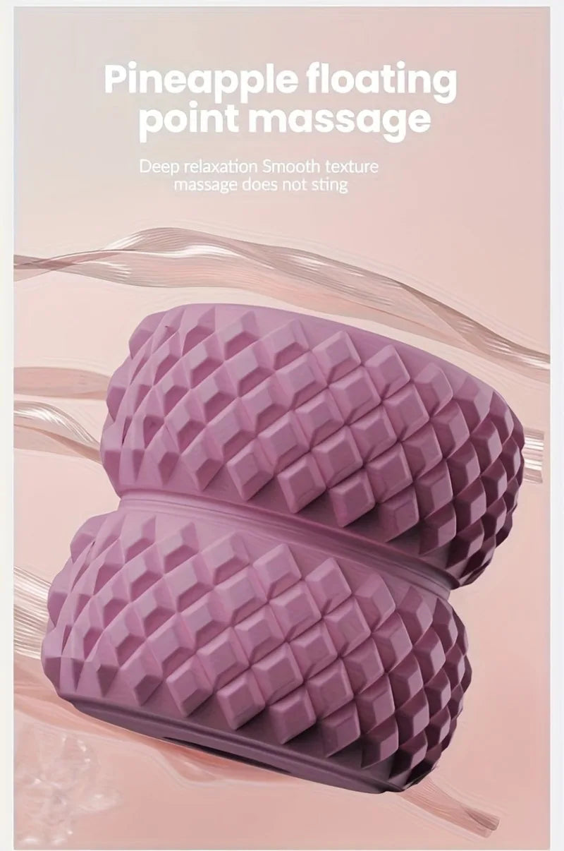 360° Dual-Row Massage Roller Clamp — Handheld Slimming Massager for Legs, Waist, Arms & Buttocks