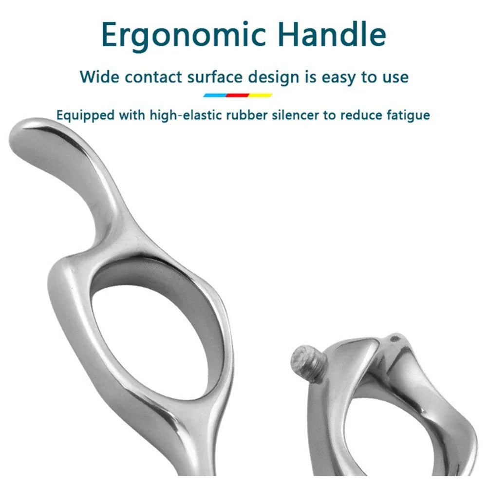 6.0-Inch (15 cm) Stainless Steel Hairdressing Scissors – Adjustable Thinning & Cutting Shears, Pro Salon Barber Styling Tool