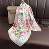 Bohemian Paisley Satin-Feel Polyester Square Scarf for Women 70×70 cm (27.6×27.6 in) – Neck, Hair, Bandana Shawl
