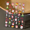 Christmas 3D Self-Adhesive Nail Stickers Gingerbread Snowflake Penguin Bell Holiday Nail Art Decals