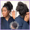 30-Inch (76 cm) Deep Wave HD Lace Front Human Hair Wig 13x6 Pre-Plucked Brazilian Curly Natural Black
