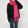 Luxury Cashmere-Blend Winter Scarf for Women – Thick Warm Shawl with Tassels, Soft Fluffy Solid & Plaid