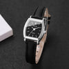 Women's Small 23mm Quartz Watch Leather Strap Arabic Numerals Fashion Wristwatch