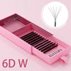 W-Shape Premade Fan Eyelash Extensions 3D-8D, Natural Soft Bloom Effect, 1–1.5 cm (0.4–0.6 in), 12 Rows/Tray