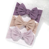 3-Pack Baby Girl Headband Set – Knitted Bow Knot Turban Hairbands for Newborns & Toddlers