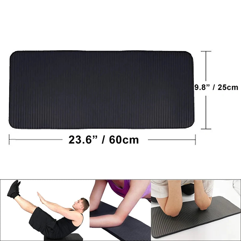1.5cm Thick Non-Slip Yoga Knee Pad Foam Cushion, 60 x 25 cm (23.6 x 9.8 in) for Yoga, Pilates and Planks
